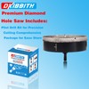 6" Diamond Hole-Saw Bits with Pilot Drill Bit 6 in