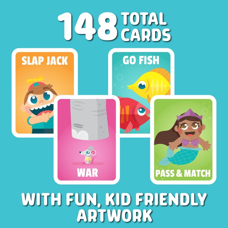 Chuckle & Roar 4pk Classic Card Games for Family Game