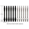 BIPY 12/Pack Dart Shafts in Black and Silver 2BA Metal
