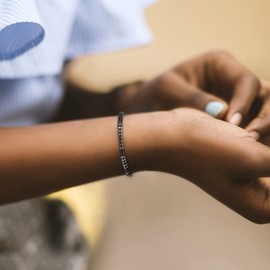 JoycuFF Gifts for Friends Morse Code Bracelets for Women Funny Friendship from Best Friends BFF for Birthday Thanksgiving Day Christmas Jewelry