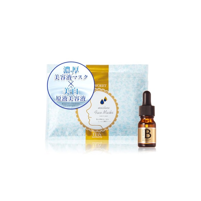 EBiS Moisturizing Transparency Set, Sheet Mask, 36 Sheets, Whitening Serum