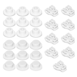 3316450.901 Wire Shelf Clip Kit Fits for Dometic RV Refrigerators 6/7/8/9/13.5 Cu. Ft., Fits RM3862 RM2352 RM3762 Models, White Shelf Plug Support Clips