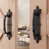 SMARTSTANDARD Heavy Duty 9" Antique Barn Door Handle Set of