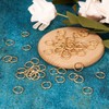Craftdady 100pcs 12mm Gold Open Jump Rings Stainless Steel Split
