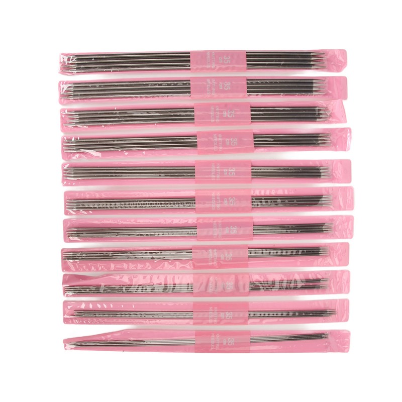 11 Sizes 44pcs Double Pointed Knitting Needles Set 13.8in Length