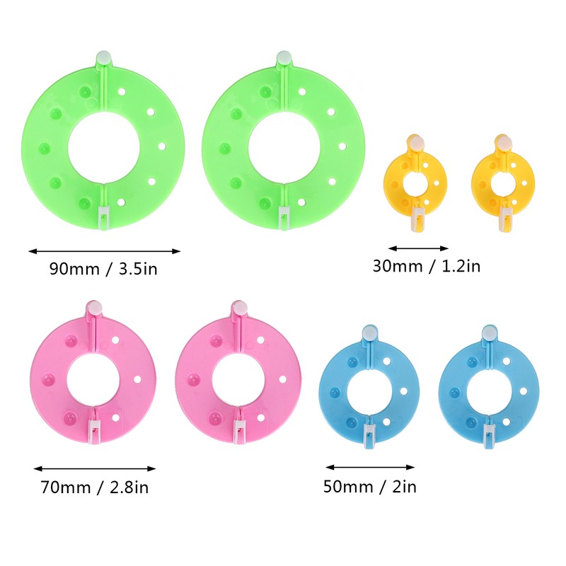 Pompom Maker Kits Colorful Fluff Ball Weaver DIY 6 Color