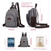 Sling Bag, PACKISM Adjustable Straps Sling Backpack, Multiple Compartment Pockets