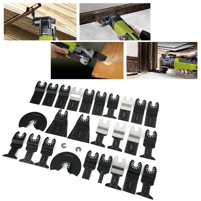 28PCs Oscillating Blade Saw Accessories Woodworking Parts High Carbon Steel