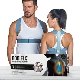 BODIFLX Posture Hero, Posture Corrector for Women & Men, Adjustable Posture Brace Support, Improves Posture, Prevents Slouching & Relieves Pain, London Spine Clinic Approved - Small/Medium