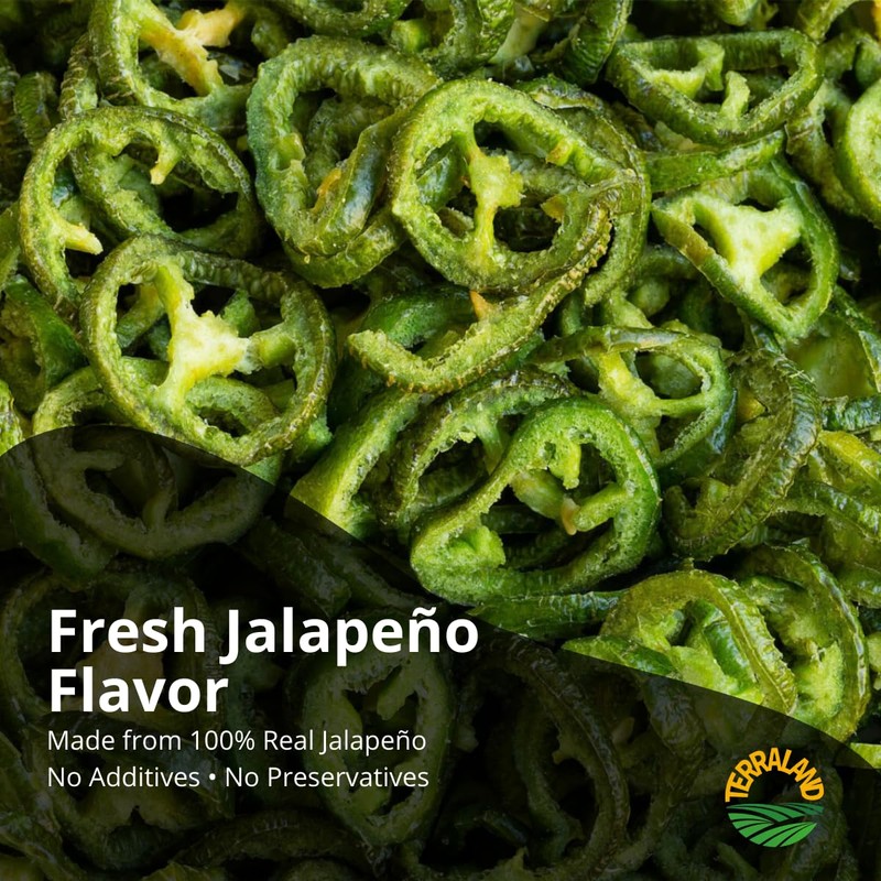 Terraland Jalapeño Crispy Chips -Sea Salt, Crispy & Crunch, Vegan,