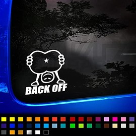 Keep Your Distance Too Close Funny Car Sticker, Vinyl Decal Sticker, Window Bumper Sticker, Funny Caravan Campervan Sticker, JDM Sticker, 130mm