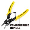 Powerbuilt Snap Ring Pliers Set, 4 interchangeable Heads, Straight, 45°,