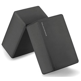 Fitvids Set of 2 High Density Premium EVA Yoga Blocks, 9"x6"x4" Each, Pair, Black