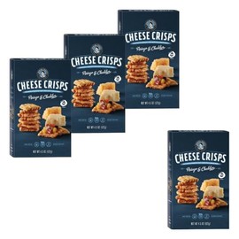 John Wm Macy's Asiago & Cheddar Cheese Crisps, 4.5 oz, 4 Pack