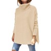 vbcdwa Womens Turtlenecks Tops Pullover Casual Loose Long Batwing Jumpers