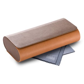 FEFI - Hard case double glasses case for two glasses, brown