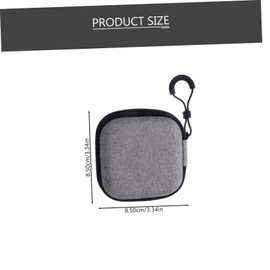 Operitacx Headphone Case Lightweight Travel Cable Organizer Box Compact Electronic Organizer for Earphones Zipper Design for Plane Travel Essentials