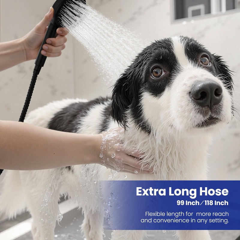 JOMOO Shower Hose, 118 Inch Extra Long Stainless Steel Handheld