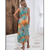 Zeagoo Womens Boho Dress for Summer Beach Vacation Dresses Leaf