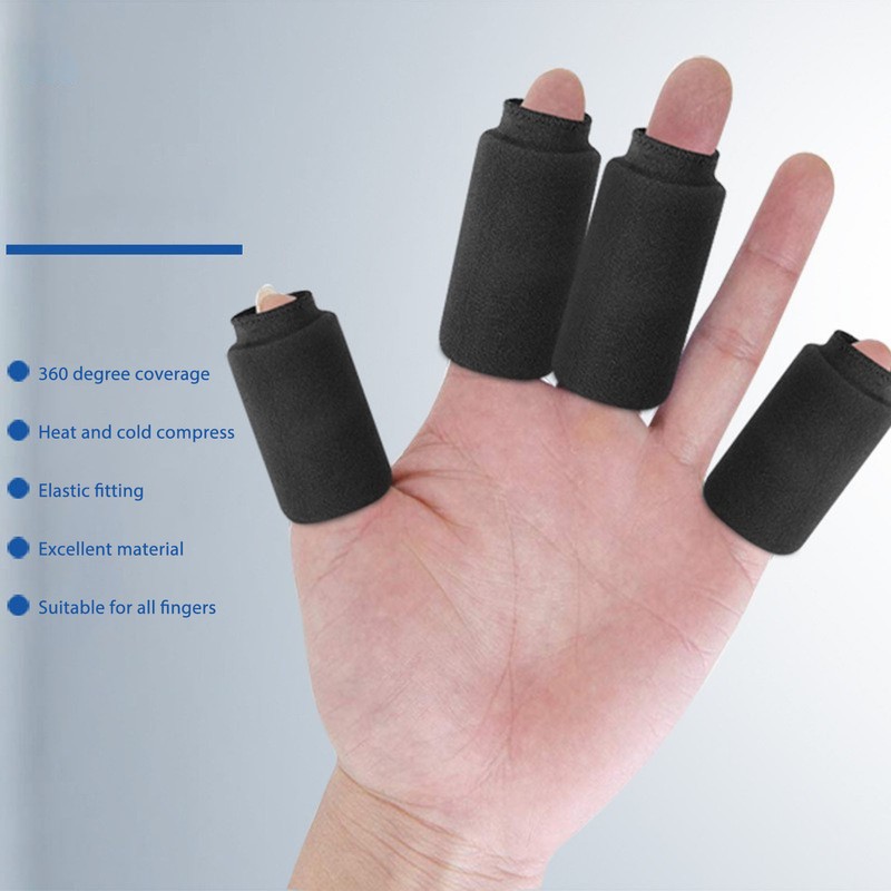 4pcs Finger Ice Sleeves Hot Compress Reduce Soreness Finger Brace
