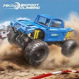 Mould King 18039 Race Car Toy for Kids - Build Your Own Monster Truck, Model Building Kit for Kids Who Love Monster Truck Toys, STEM Learning Toy to Explore Mechanical Principles (1454+PCS)