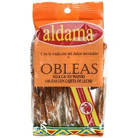 Aldama Mini Obleas Con Cajeta (Milk Candy Wafers) 20pc in Pack - 3 PACK