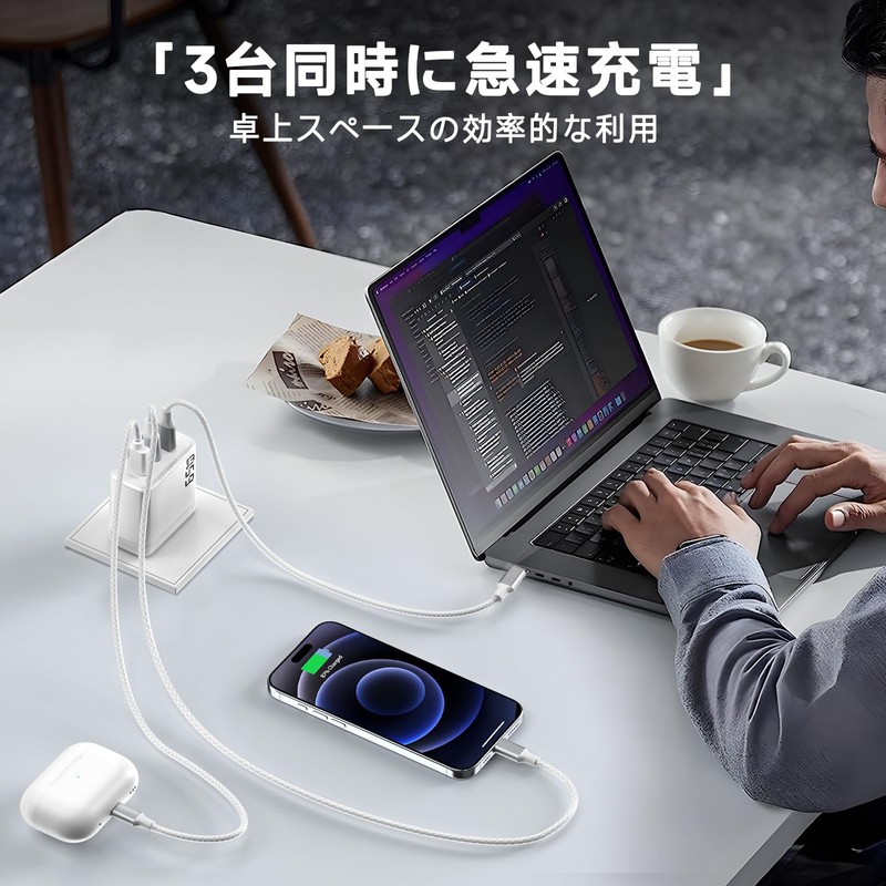 PD Charger, 65 W Type-c Rapid Charger, Rapid Charge 3