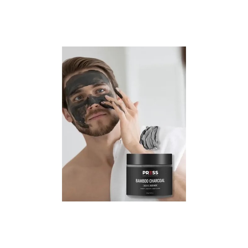 Mascarilla Facial De Carbón De Bambú Press Skincare Mascar