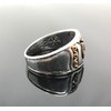 925 Sterling Silver w/Filigree & Double Headed Eagle Men's Ring