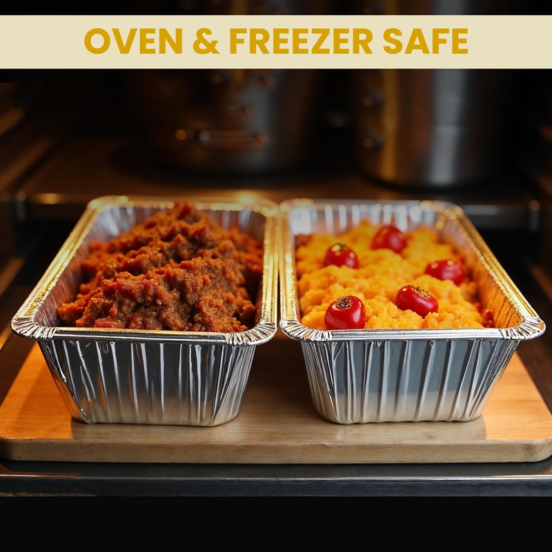 Superior Foil Containers with Lids – 1.5 Litre Sturdy Deep