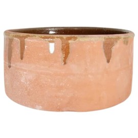 Toque Blanche Egyptian Tall Terra Cotta Bram -Traditional Clay Pot for Cooking Vegetables and Meat Stews - 5 Quarts