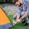 AYMQC Tent Hammer Lightweight Aluminium Camping Hammer with Hook Multifunctional