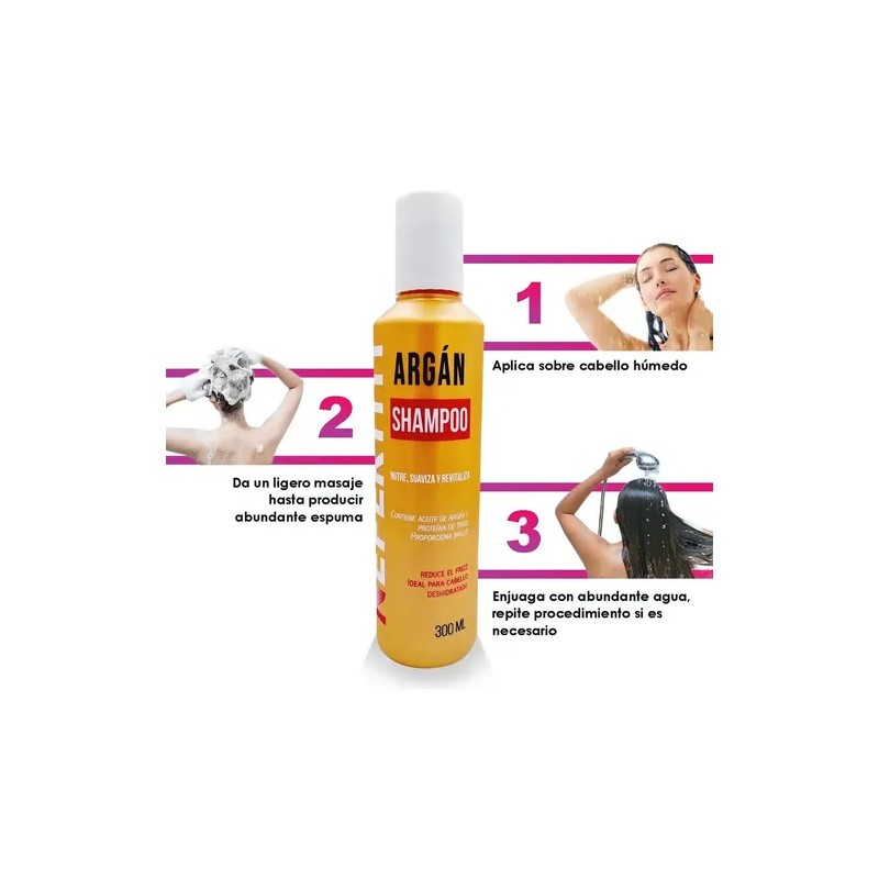 Shampoo De Argan Hidratante Para Cabello Nefertiti 300ml