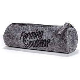 Farming Simulator Agricultural Simulator Pencil Case Felt Pencil Case for Pens/Writing Utensils Grey