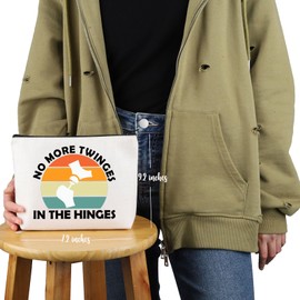 VAMSII Hip Replacement Gift No More Twinges in The Hinges Makeup Bag Hip Surgery Cosmetic Bag Get Well Soon Gift (No More Twinges in The Hinges M C)