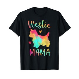 Westie Mama Colorful West Highland Terrier Gifts Dog Mom Men Women Girls Kids T-Shirt