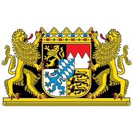 outlaw-rats Bavaria Sticker Flag – Car Motorcycle PC Quad Model Cars Map Holiday Suitcase World Cup European Championship A6