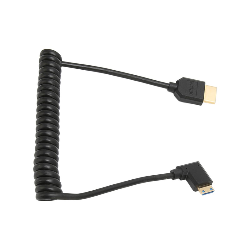 HD Multimedia Interface Cable 8K 48Gbps Right Elbow Mini HD