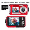 Waterproof Digital Camera, Full HD 2.7K 48MP 10ft Waterproof Underwater