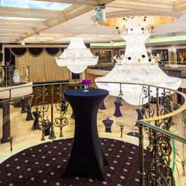 Set of 3 Stretch Bar Table Covers for Bistro Table, Diameter 60-65 cm, Elegant, Reinforced in the Foot Area, Machine Washable at 40°C, Stretch Cover Black Covers for Bar Tables and Bistro Tables (60 x