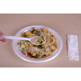 Daxwell Plastic Cutlery Kits, Medium Weight Polypropylene (PP), Spork, Straw, Napkin, White, B10001522 (Case of 1,000)