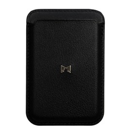 Gentlemen's Magnetic Wallet - Securely Attached to Your Smartphone - Holds up to Three Cards - MagSafe Compatible - Smart Wallet Men, black