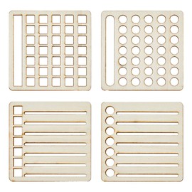 SUPERFINDINGS 4Pcs 4 Style Speedy Spread Journal Stencils Calendar Tools Templates DIY Journals Notebook Schedule Templates for Journaling Planning, 10X10cm