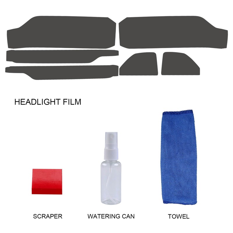 Agulier Compatible with 20% Dark Smoke Headlight Vinyl Tint Film