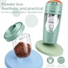 Electric Protein Shaker Bottle with Storage, USB-C, 24 oz, Green