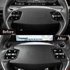 YOUTOOCAR 2PCS Steering Wheel Button Trim Covers Compatible with Kia
