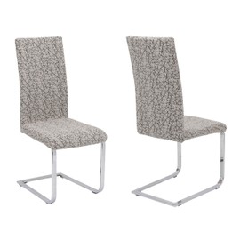 BEAUTEX Set of 2 Universal Stretch Chair Covers, Bi-Stretch Covers, Choice of Motif and Colour
