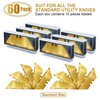 Harita Utility Knife Blades, 60 Pack Standard Replacement Blades for