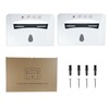 Toilet Seat Cover Dispenser (2-Pcs) Wall Mounted Compatible with Half-fold