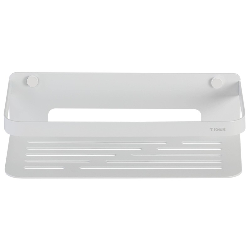 Tiger Shower Caddy Rectangular Small Shower Caddy Stainless Steel White